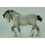 Beswick model of Action Shire horse 2578 in grey matt colour way