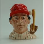 Royal Doulton Small Character Jug The Baseball Player D6957,