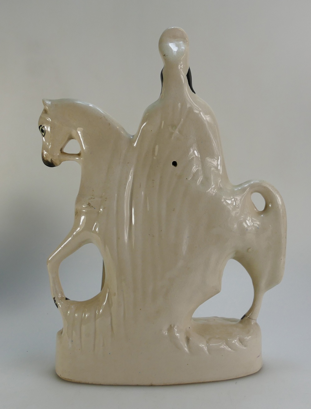 19th Century Staffordshire figure of Bonnie Prince Charlie on horseback, - Image 3 of 3