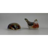 Royal Crown Derby paperweights Bluebird and Computer Mouse, both of with gold stoppers,