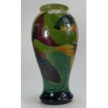 Moorcroft large vase decorated in the Carp design by Sally Tuffin 1995, height 31.