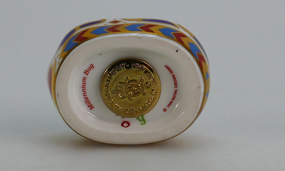 Royal Crown Derby paperweight Millennium Bug, - Image 2 of 3
