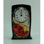 Moorcroft Forever England clock, 15.5cm tall. Designed by Vicky Lovatt.