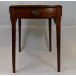 Georgian Mahogany Inlaid Pembroke table 73cm x 50cm x 66cm