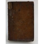 Old leather book "Practical Justice of Peace" by Joseph Shaw,