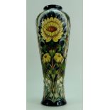 Moorcroft Dent De Lion vase, limited edition, 36cm tall. Designed by Rachel Bishop.