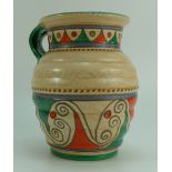 Charlotte Rhead Crown Ducal two handled vase in Arabian Scroll design 4957,
