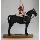 Beswick Connoisseur Series Life Guard on wooden base 2562