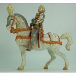 Beswick Knight in Armour "Earl of Warwick" on grey horse 1145