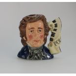 Royal Doulton Large Character Jug Chopin D7030 from the Composers Series