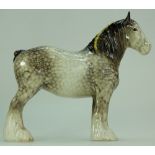 Beswick Shire Horse 818 in rocking horse grey