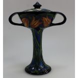 Moorcroft Minuet Bonbonniere and cover by Nicola Slaney height 22cm