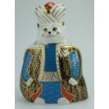 Royal Crown Derby paperweight Persian from the Royal Cats collection,