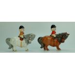 Beswick comical Thelwell ponies,