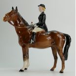 Beswick Huntswoman on brown horse 1730