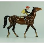 Beswick Jockey on walking horse 1037,