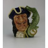 Royal Doulton Large Character Jug Captain Hook D6597