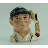 Royal Doulton Small Character Jug Len Hutton D6945,