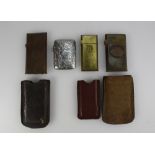 First world war trench art lighters and silver lighter (3)