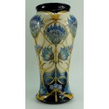 Moorcroft Prestige Cornflower vase, 51cm tall. Designed by Vicky Lovatt.
