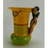 Burleigh Ware BDL hand painted jug Lady Tennis player,