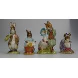 Royal Albert Beatrix Potter figures Cecily Parsley, Lady Mouse made a curtsey,