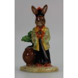 Royal Doulton Bunnykins Samurai green and black colourway commemorating the 75th Bunnykins