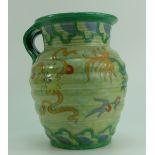 Charlotte Rhead Crown Ducal jug in the Manchu design 4511,