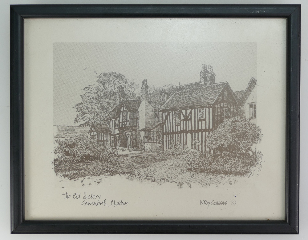Pencil drawing of The Old Rectory, Gawsworth,