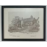 Pencil drawing of The Old Rectory, Gawsworth,