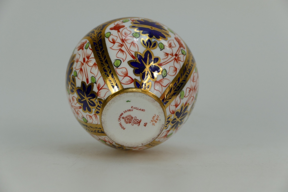 Royal Crown Derby miniature vase height 7cm - Image 2 of 3