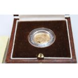 Royal Mint Gold Britannia 1/10th oz proof coin in box with paperwork (3.