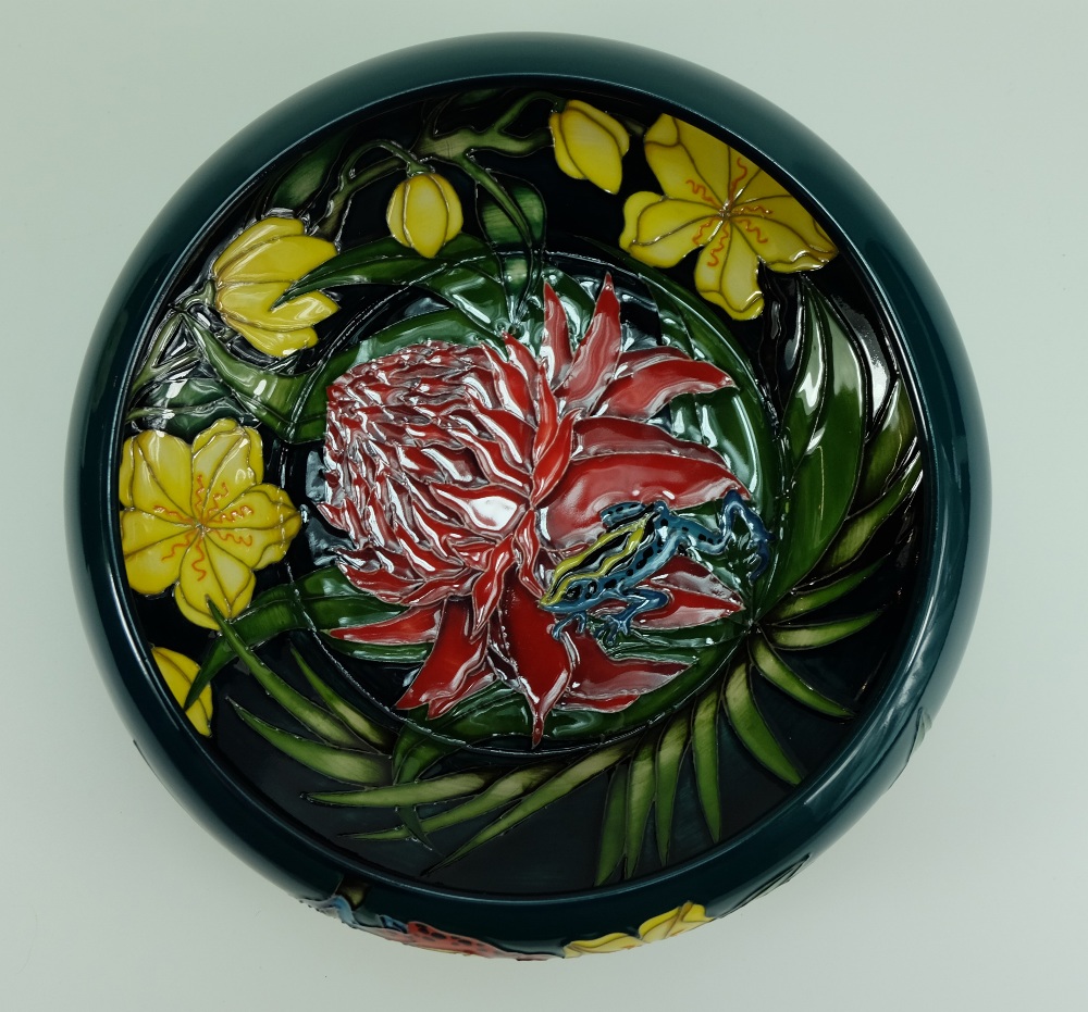 Moorcroft Torch Ginger bowl, limited edition, 23cm diameter. Designed by Vicky Lovatt.