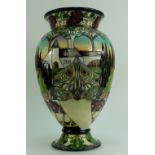 Moorcroft Prestige The Home Eventide vase, 40cm tall. Designer Kerry Goodwin.