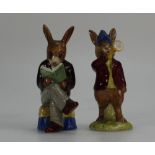 Royal Doulton Bunnykins figures Rise and Shine DB11 and Grandpa's Story DB14 (2)