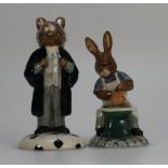 Royal Doulton Bunnykins figures Master Potter DB131 and The Lawyer DB214 (2)
