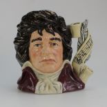 Royal Doulton Large Character Jug Beethoven D7021 from the Composers Series