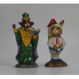 Royal Doulton Bunnykins figures Astro DB20 and Mystic DB197 (2)