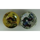 Fredrick Rhead Bursley Ware Dragon footed bowl and Korea ware lustre bowl (2)