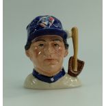 Royal Doulton Small Character Jug Toronto Blue Jays Baseball player D6973,