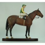 Beswick model of Racehorse Nijinsky with Lester Piggot up 2352