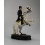 Beswick Lipizzaner on rearing white horse 2467 (seconds scratch mark to back stamp)