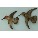 Beswick Hummingbirds wall plaques comprising 1023-1 & 1023-2 (2)