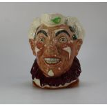 Royal Doulton Large Character Jug The Clown D6322 with white hair