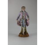 Sevres style porcelain figure of a gentleman in 18th Century costume,