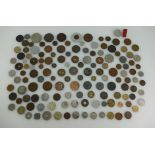 A collection of old coins including silver florin's, three pence, crowns, penny's,