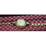 Rotary ladies wristwatch with rolled gol