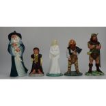 A collection of Royal Doulton figures co