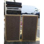 Kef Kit large floor speakers complete with Marantz cassette recorder JVC tuner,