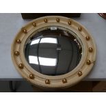 Painted Port hole mirror.